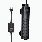 Aquarium Heizstab,Einstellbarer Aquariumheizer (15-34°C),220V 50/60HZ Mini Aquarium Heizung für Fischtanks und Aquarien (100W)