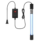 Aquarium Uv Sterilisator Licht,Aquarien UV Licht Wasserklärer Algen klar (9 W),UV Sterilisationslampe,Bakterien-Killer UV Lampe,Uv Klärer Aquarium mit Timer, mit Saugnapf