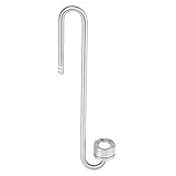 Edelstahl CO2 Diffusor Kohlendioxyd Diffusor Zerstäuber CO2 Zerstäuber Blasenzähler mit U-förmigem Verbindungsrohr für Aquarium Pflanzen (20cm)