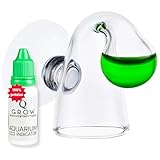 Q-Grow CO2 Dauertest Aquarium, inkl. hochwertige 15 ml Testflüssigkeit, Bubble Drop Checker CO2 Test Aquarium L, CO2 Tester