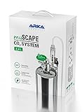 ARKA mySCAPE-CO2 System - 2,4 L - Selbst befüllbares, benutzerfreundliches CO2-System aus hochwertigem Edelstahl inkl. Zubehör, ideal für Aquascaping in Süßwasseraquarien.