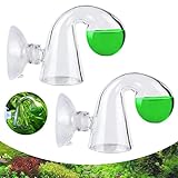 Mitening CO2 Dauertest Aquarium, 2 Stück CO2 Drop Checker, CO2 Test Drop Checker, CO2 Dauertest aus Glas für Aquarium, Süßwasseraquarium, Pflanzgefäße (6x3cm)