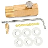 GUSUWU CO2 Flaschenadapter, Füllung SodaStream-Tank CO2-Nachfülladapter-Anschluss, CO2-Tank Soda Maker Zubehör für CGA320 to TR21.4-Ventil des CO2-Tanks(W21.8-14)