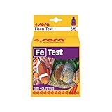 sera 04610 Eisen Test (Fe), Wassertest für ca. 75 Messungen, misst zuverlässig und genau den Eisengehalt, für Süß- & Meerwasser, im Aquarium oder Teich, 4610