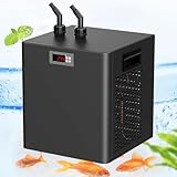 Naturalpowev Aquarium-Kühler, 160 l/300 l, Aquarium-Kühler, spezielles leises Design, Eisbad-Kühler für Salzwasser-Süßwasser-Axolotl-Korallenquallen, einfach zu bedienen,300L