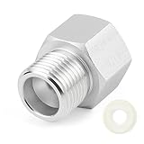 CPROSP CO2 Adapter aus Aluminum, CO2 Refill Adapter für W21.8-14 Ventil CO2 Behälter, CO2 Flaschen Adapter zum Unfüllen