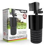 Filter Turbo 2000 – Komplette Filterung | Innenfilter für Süßwasseraquarien ab 350 l | 2000 l/h | 27 W | Belüftung + Regulierung