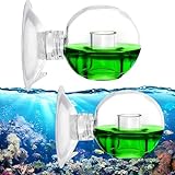 HPiano 2 Stück CO2 Dauertest Aquarium, CO2 Test Drop Checker Aquarium, CO2 Tester Aquarium, CO2 Dauertest aus Glas für Aquarium, Süßwasseraquarium CO2 Tester
