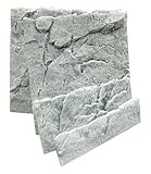 Marina A5010 Back to Nature 3D Aquarienrückwand - White Limestone 60A, Höhe 55 cm